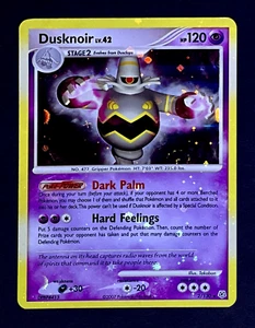 2007 Pokemon DUSKNOIR Diamond & Pearl HOLO BLEED Misprint ERROR Card 2/130 SWIRL - Picture 1 of 4