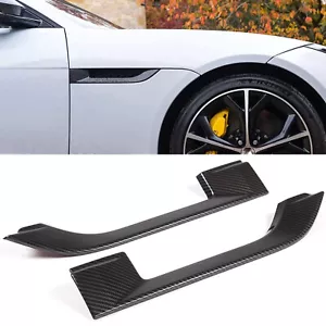 Carbon ABS Car Air Flow Fender Side Vent Cover Fits For Jaguar F-TYPE 2013-2022 - Picture 1 of 8