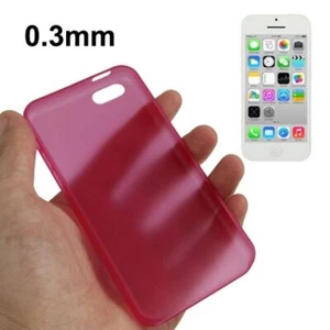 Etui ochronne Case Ultra cienkie 0,3mm do telefonu komórkowego Apple iPhone 5C różowe - Zdjęcie 1 z 5