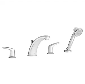 American Standard Colony PRO 2-Handle Deck-Mount Roman Tub Faucet Chrome - Picture 1 of 4