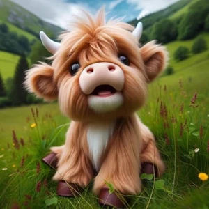 EXA 20x20 CUTE HIGHLAND COW Diamond Painting DIY 5D Home/School/Office Decor - Picture 1 of 11