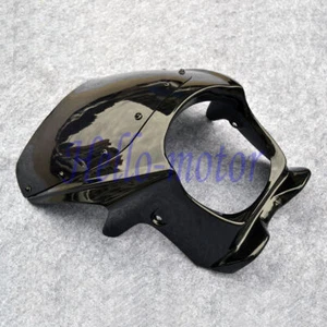 ABS Bright Black Upper Fairing Cowl Windshield Kit bracket For KAWASAKI ER5 ER-5 - Imagen 1 de 2