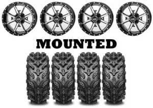 Kit 4 Interco Swamp Lite Tires 26x9-12/26x10-12 on Frontline 556 Machined IRS - Picture 1 of 5