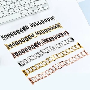 Reloj inteligente con correa de pulsera de acero inoxidable para Apple Watch Serie 7 6 5 4 32 - Imagen 1 de 36