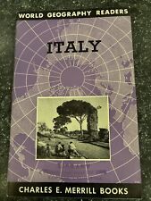 1948 World Geography Readers ITALY, FRANCE & NORWAY Charles E. Merrill Books