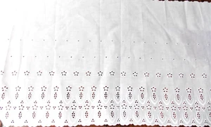 BRISE-BISE CANTONNIERE  BRODERIE ANGALISE blanc COUPON  200X31 SUPER PROMO  - Imagen 1 de 1