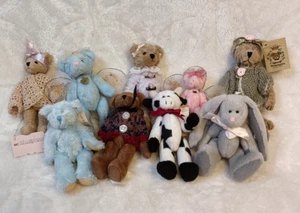 Mini (4" - 4.5") Articulating Jointed Bears Most Bearington Collection Lot of 9 - Picture 1 of 17