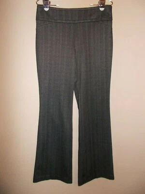 Seventh Ave NY&C Womens Size M Gray Striped Elastic Waist - Image 1 of 4