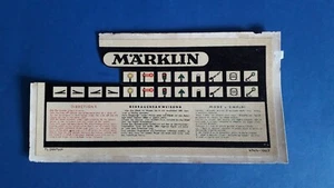 Märklin HO Original 60's Vintage Decal Sheet by Karl Schimpf Abziehbilder Fabrik - Picture 1 of 8