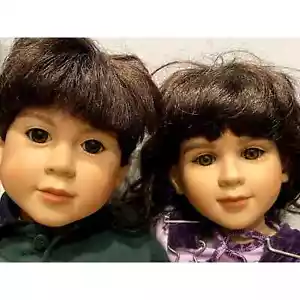 My Twinn Set of 2 Fraternal BOY/GIRL Twin Dolls Vincent DeFilippo - Picture 1 of 7