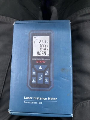 Laser Measure 165ft, DTAPE DT50Laser Distance Meter 50M, Portable Handle Digital - Image 1 of 4