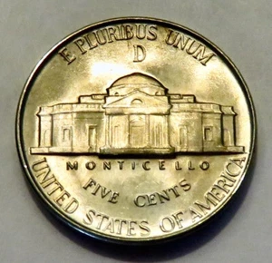 1945-D silver Jefferson nickel *BU / MS* - Picture 1 of 2
