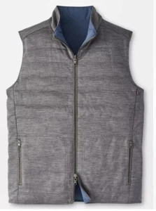 PETER MILLAR Crown Crafted Excursionist Flex Reversible Knit Wool Vest Sz M $695 - Picture 1 of 16