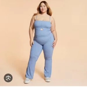 Boligates Damen Jumpsuit Sweetheart weites Bein 3X blau - Bild 1 von 8