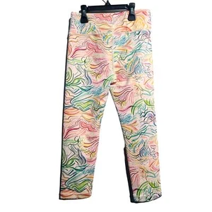 Athleta Girl High Rise Printed Chit Chat Capri  - Picture 1 of 5