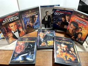 10-DVD 007 James Bond Special Edition Widescreen Moonraker Casino Golden Eye - Picture 1 of 5