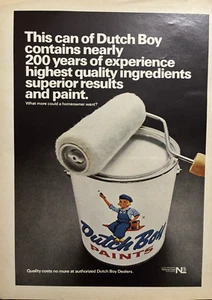 Dutch Boy Paint National Lead Paint Division Quality Vintage Print Ad 1966 - Picture 1 of 1