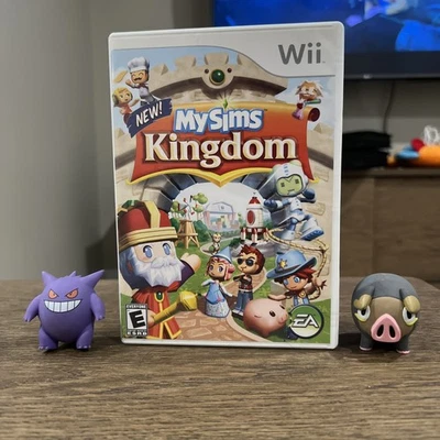 MySims Kingdom (Nintendo Wii, 2008) CIB Very Clean Copy Tested And Working  ! - Image 1 of 4