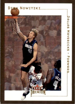 2001-02 Basketball Fleer Premium Dirk Nowitzki Dallas Mavericks #19 - Image 1 of 2