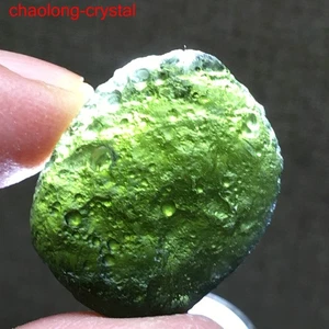 Moldavit echter Roh Moldavit Kristall aus Tschechien PIC Zertifikat - 28Ct - Bild 1 von 8