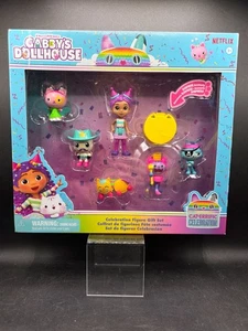 Gabbys Dollhouse Celebration Figure Set Regalo Netflix DreamWorks 8 Pezzi Gattino - Foto 1 di 9