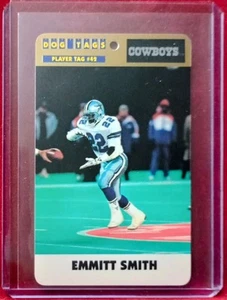 RARE 1992 DOG TAGS PROMO Card #42 Emmitt Smith Football HOF Dallas Cowboys NM-MT - Picture 1 of 6
