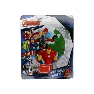 Marvel Avengers LED Night Light Plug-In Iron Man Hulk Thor NEW in package - Picture 1 of 2