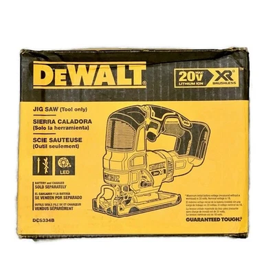 DEWALT DCS334B 20V MAX XR Li-ion inalámbrico sin escobillas compacto sierra caladora herramienta solamente Foto 1 de 4