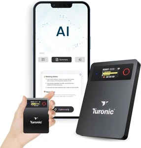 Turonic L813 AI Voice Recorder with AI Technology 128GB USB-C Built-In Dual Mics - Picture 1 of 9