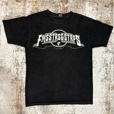 Vintage Y2K FMSSTRS&STRPS Graphic Logo Black T-shirt Famous Stars & Straps - image 1 of 4