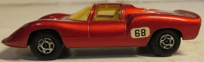 Matchbox Vintage Mattel 1970 Lesney Superfast No 68 Porsche 910 Red Die Cast Car - Image 1 of 4