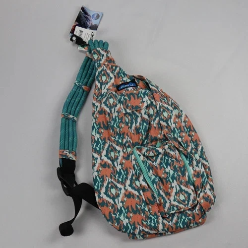 KAVU Rope Sling Bag Crossbody Backpack Hiking Beach Paint