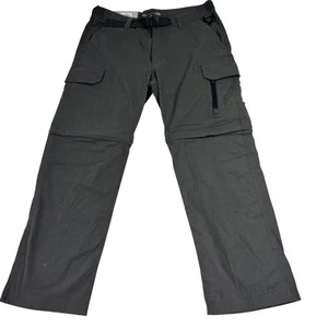 BC Clothing Mens Large X 30 Convertible Cargo Hiking Shorts Pants Charcoal - Picture 1 of 11