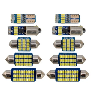 10x Car White Xenon LED Light Bulb Interior Package Kit Fit for Toyota RAV4 we - Picture 1 of 9