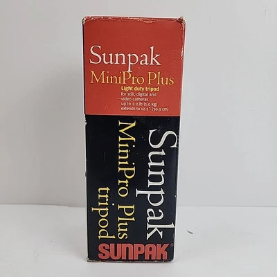 Sunpak MiniPro Plus tripod NEW open box 620-250 - Image 1 of 4