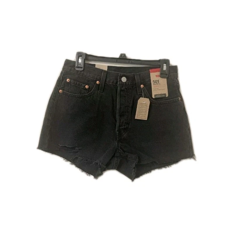 Levi's Women's 501 Original Shorts Lunar Black 28 US 6