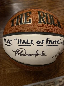 The Rock Herren Leder Basketball NYC Hall Of Game 2009 signiert - Bild 1 von 10