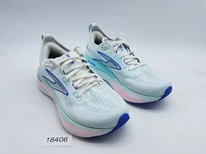 Brooks Glycerin GTS 22 Women's Size 8 D (Wide) Running Shoes White Blue Aqua - Picture 1 of 12