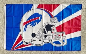 Buffalo Football Helm 3' mal 5' Flagge, Buffalo Man Cave Dekor, Buffalo Bar - Bild 1 von 1