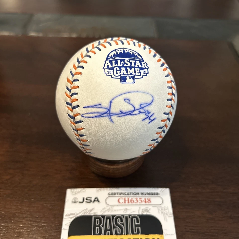 Béisbol All Star 2013 firmado por Sergio Romo. JSA Foto 1 de 4