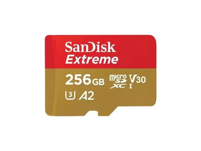 Sandisk Speicherkarte microSDXC Extreme 256GB 190MB/s A2 C10 V30 UHS SDAdapter