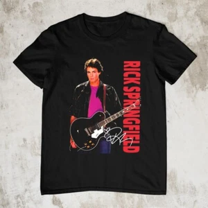 NEU SELTEN Rick Springfield Shirt, Rick Springfield schwarz alle Größen Shirt AM97 - Bild 1 von 6