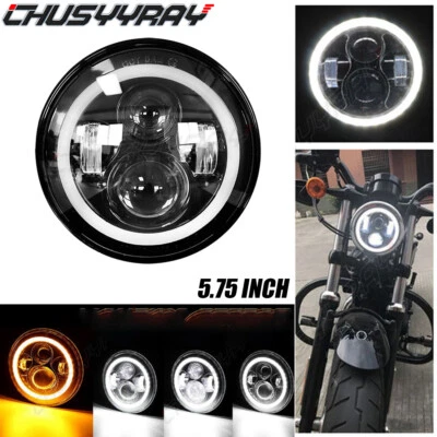 For Honda VTX 1300 C R RETRO VTX 1800 5.75" 5-3/4 inch LED Headlight DRL Motor+ - Image 1 of 4