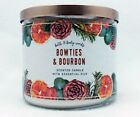 1 Bath Body Works Bowties & Bourbon 3 Wick Scented Wax Candle 14.5 Large