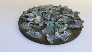 PHANTOM TITAN ROUND RESIN BASE 215mm - 8.5inc ELDAR RUINS - Picture 1 of 7