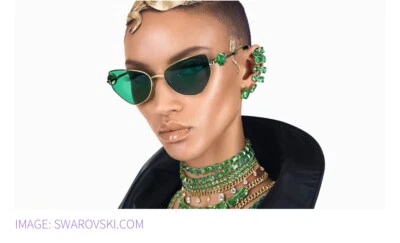 Gafas de sol Swarovski con forma de ojo de gato Foto 1 de 4