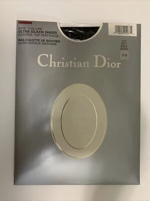 Meia-calça Vintage Christian Dior 4479 L’Allure Ultra Seda Transparente Controle Top Pequeno - Imagem 1 de 2