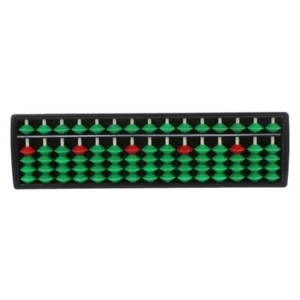 Plastic Abacus Soroban 15 Rods Beads Column School Learning Counting Tool For Ma - Photo 1/8