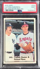 1975 SSPC CATFISH HUNTER & NOLAND RYAN (NOLAN) - error - PSA 9 MINT