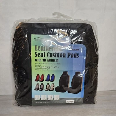 Nuevas almohadillas de cojín de asiento de cuero sintético con malla de aire 3D para todos los asientos  Foto 1 de 3